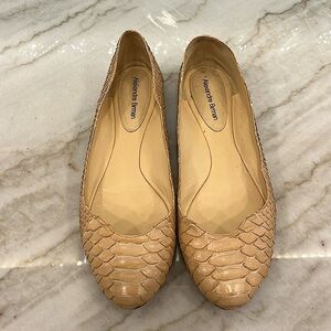 Alexandre Birman Ballet Flats python nude EXCELLENT CONDITION